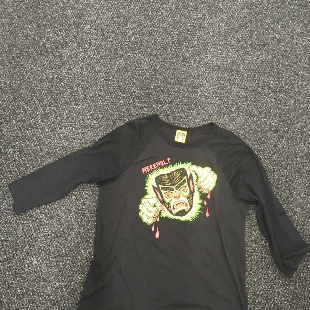 Ben Cooper Werewolf baseball tee by Micheline Pitt - Picture 3 of 4